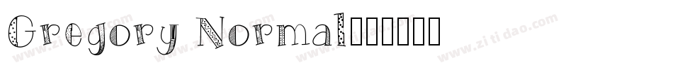 Gregory Normal字体转换